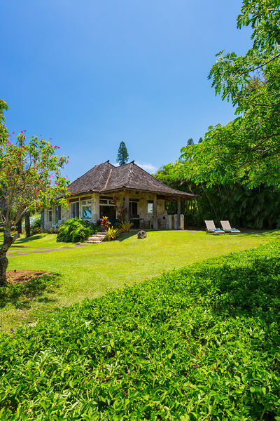 Exterior and lawn