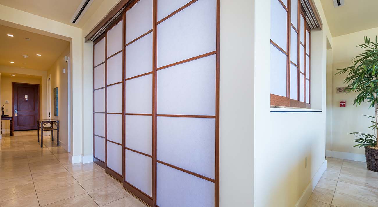 Den with doors closed